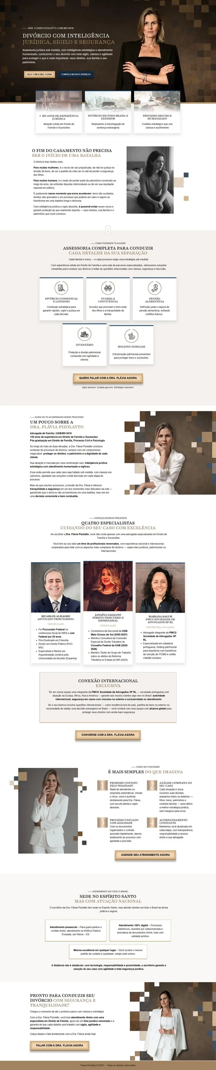 Site de um escritório de advocacia